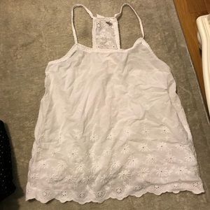 White lace pajama top